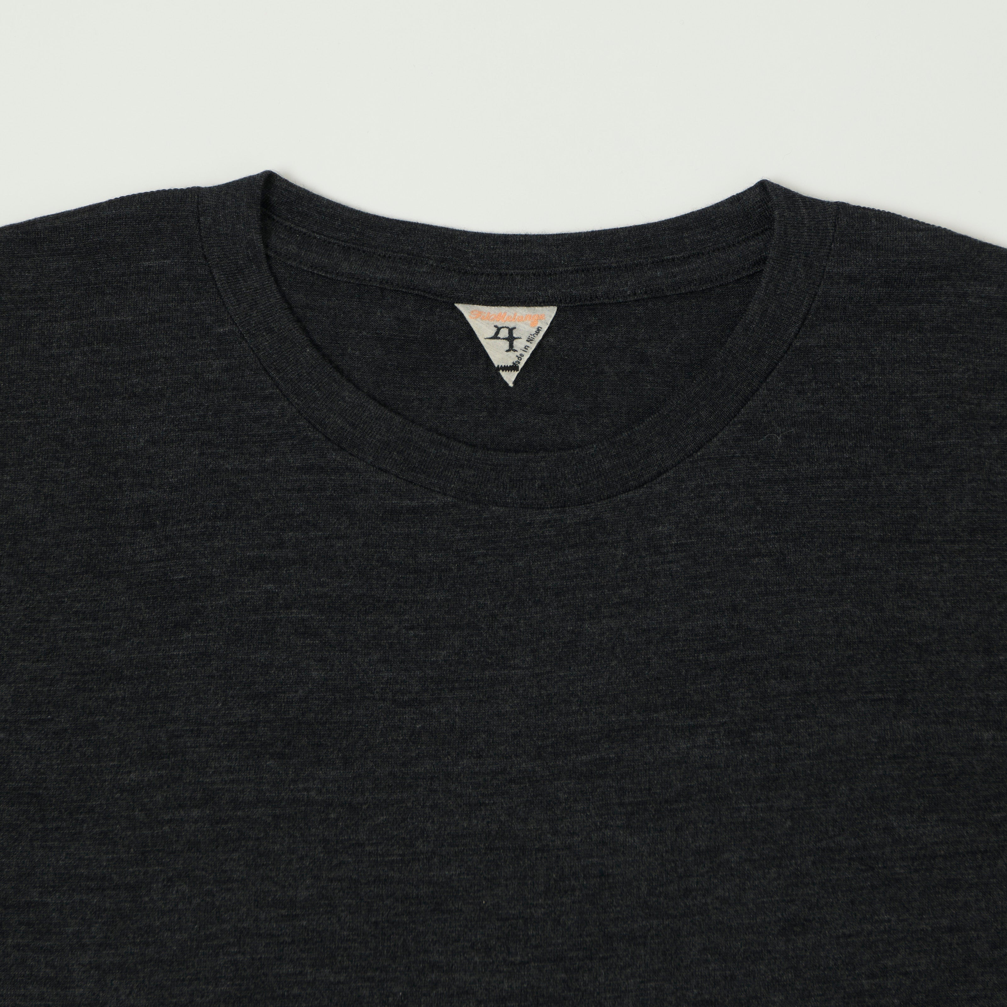 FilMelange 'Wolf' Merino Wool Tennjiku Tee - Charcoal