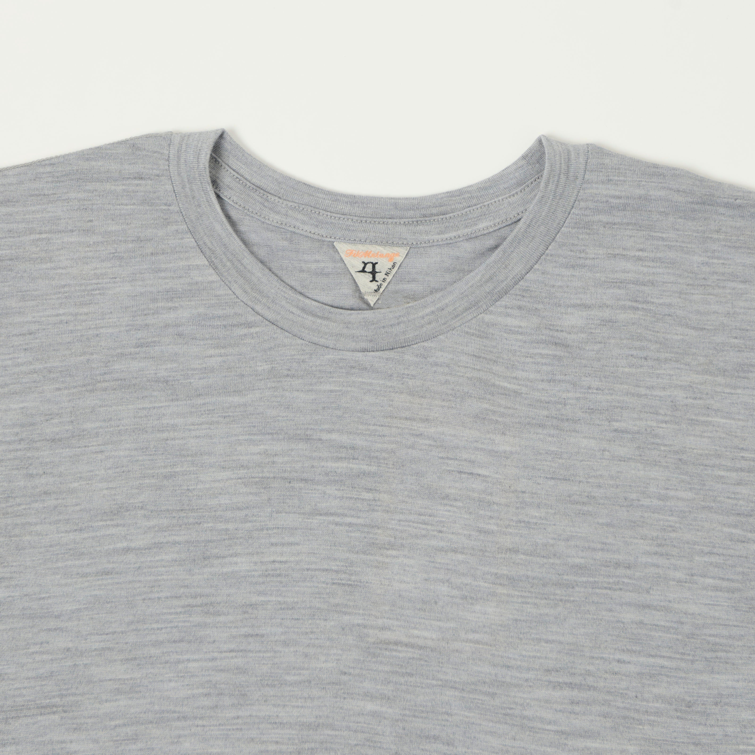FilMelange 'Wolf' Merino Wool Tennjiku Tee - Melange