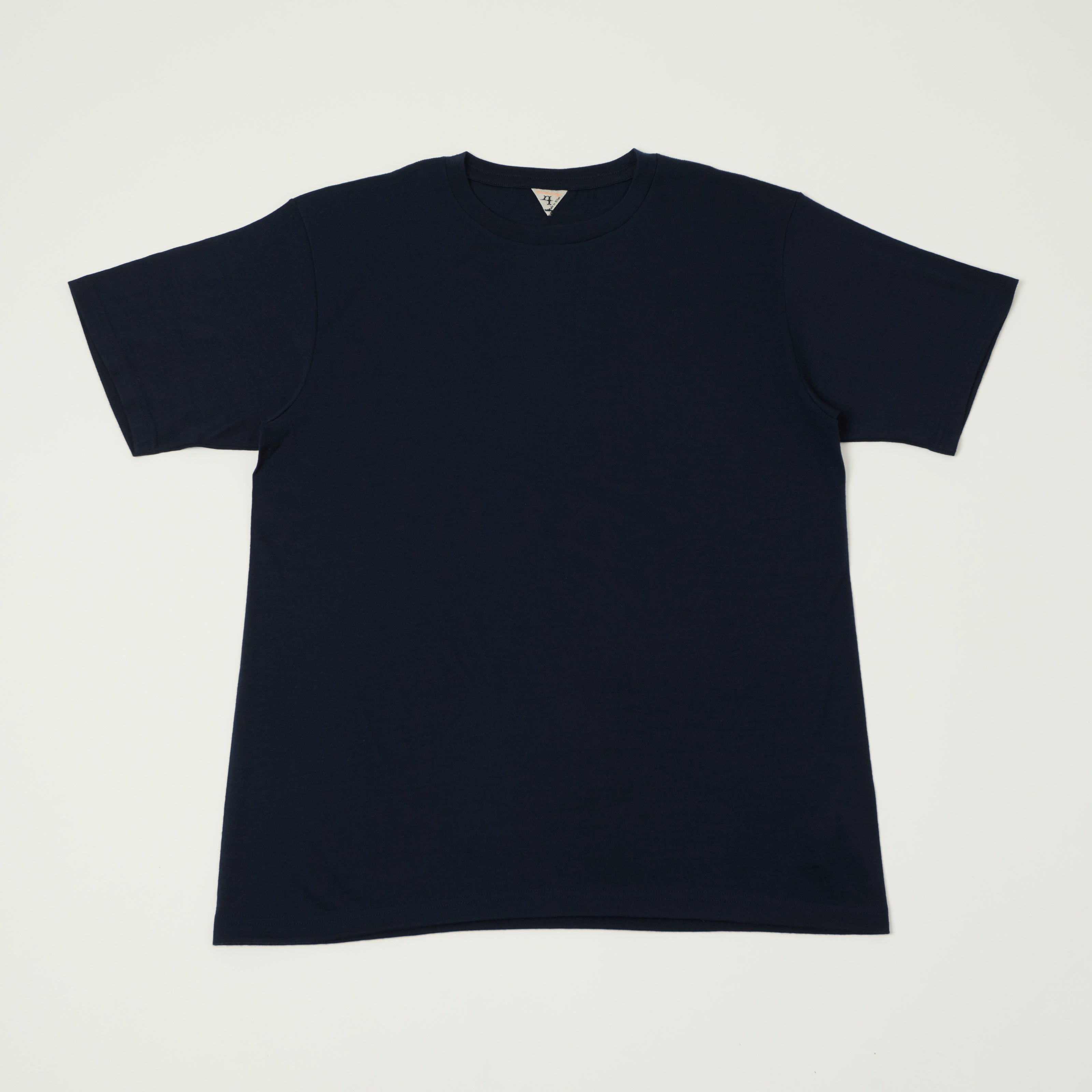 FilMelange 'Wolf' Merino Wool Tennjiku Tee - Navy