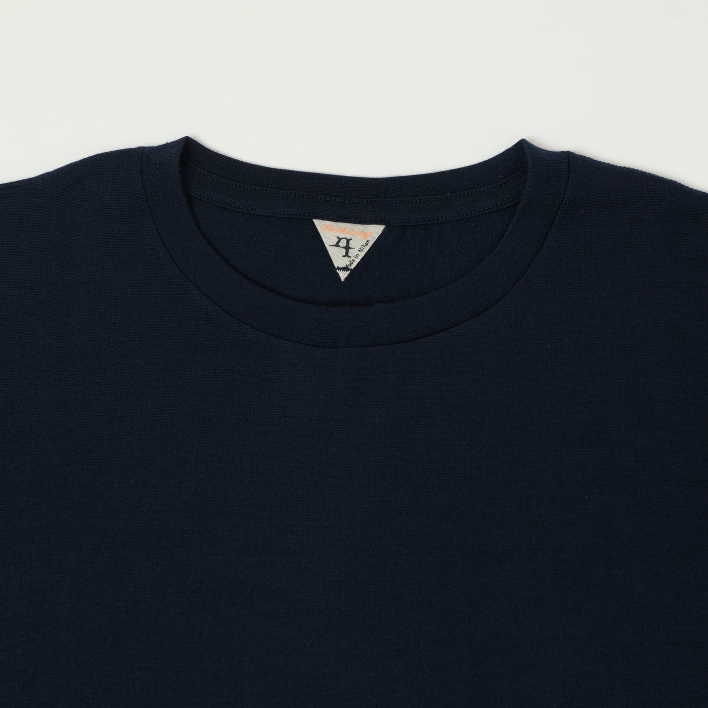 FilMelange 'Wolf' Merino Wool Tennjiku Tee - Navy