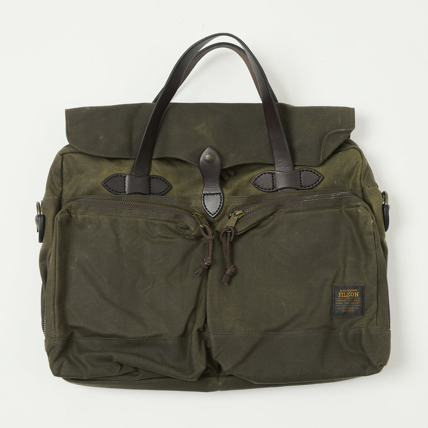 FILSON 24-HOUR TIN CLOTH BRIEFCASE フィルソン 24-HOUR TIN CLOTH BRIEFCASE / OTTER GREEN — SPEEDWAY