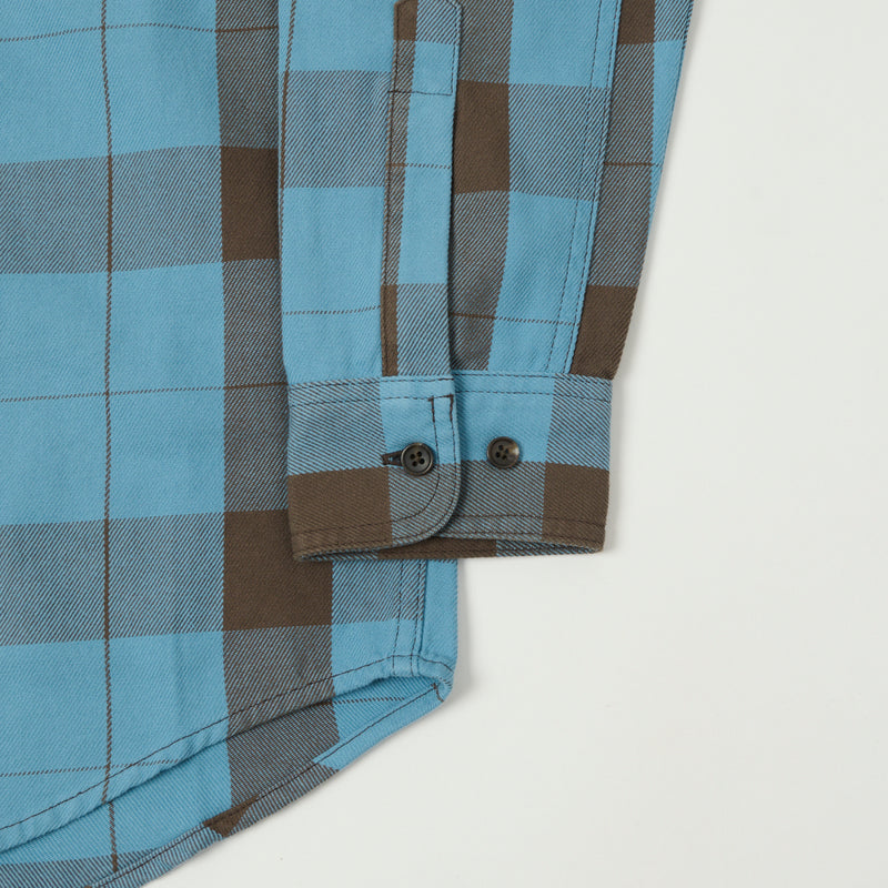 Filson Vintage Wash Alaskan Guide Shirt - Blue/Dark Brown