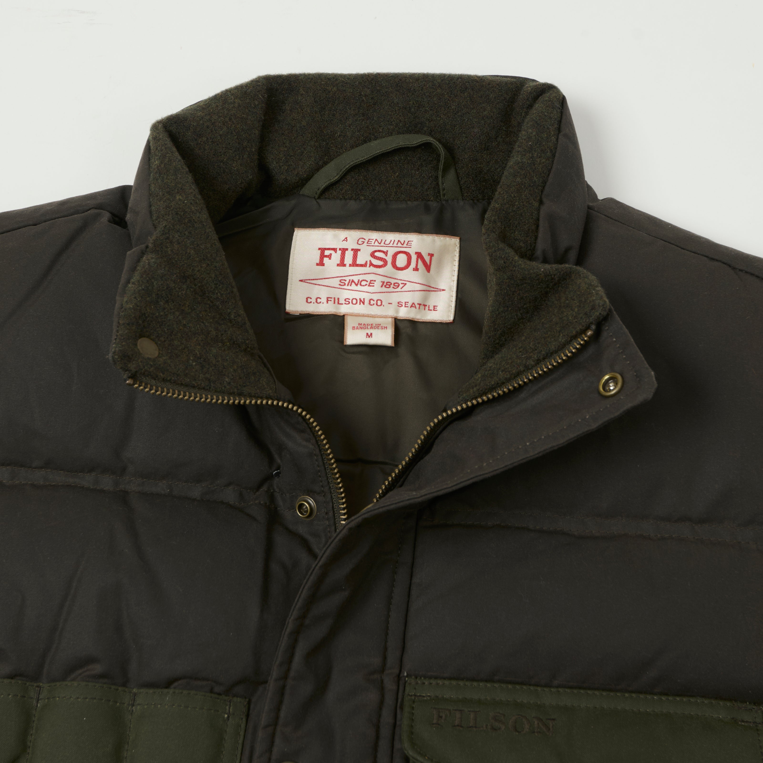 Filson Down Cruiser Vest - Otter Green