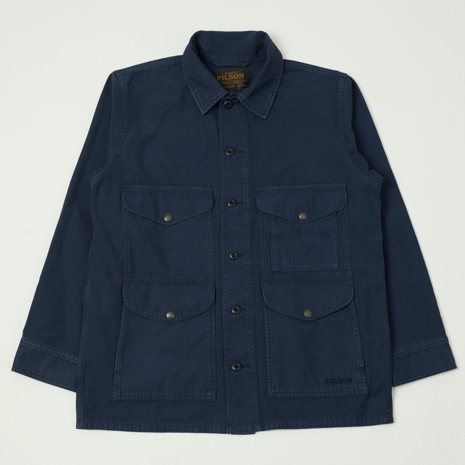 Filson Reverse Sateen Field Cruiser Shirt - Blue Mussel