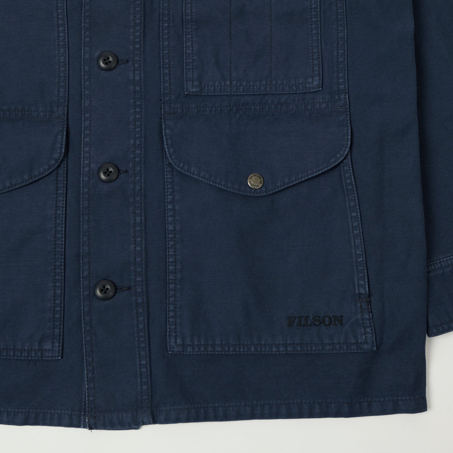 Filson Reverse Sateen Field Cruiser Shirt - Blue Mussel