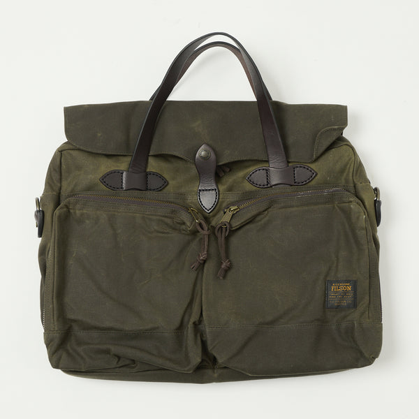 Filson 24-Hour Tin Cloth Briefcase - Otter Green