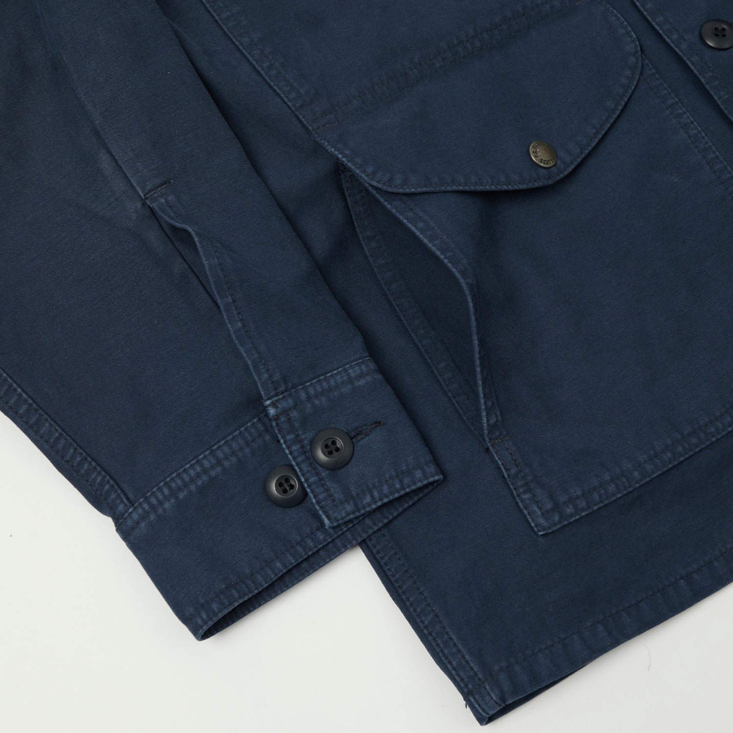 Filson Reverse Sateen Field Cruiser Shirt - Blue Mussel