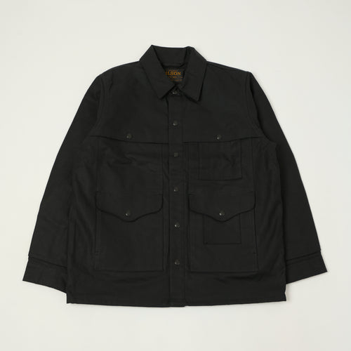 Filson Lined Tin Cloth Cruiser Jacket - Black