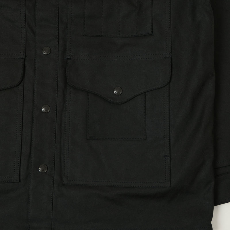 Filson Lined Tin Cloth Cruiser Jacket - Black