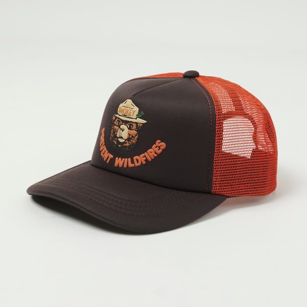 Filson 'Prevent Wildfires' Logger Mesh Cap - Brown/Red