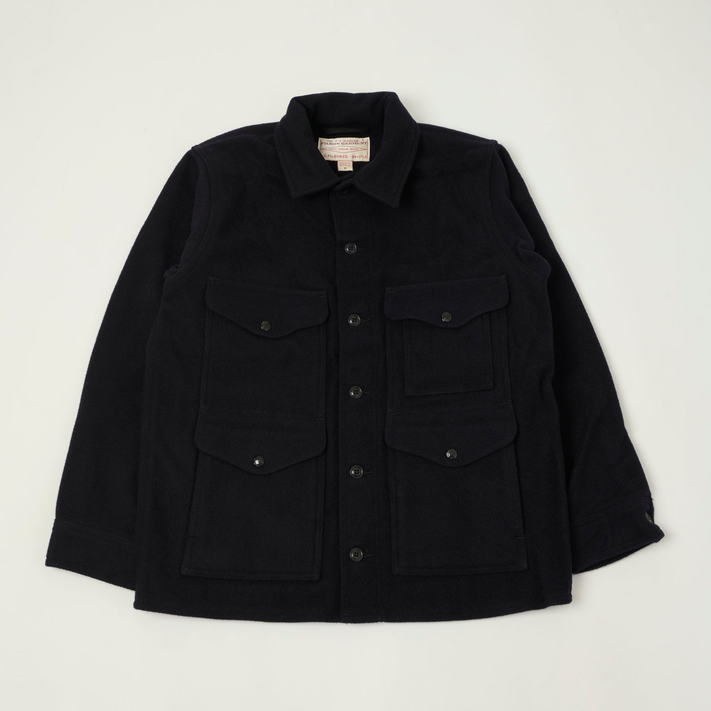 Filson Mackinaw Wool Cruiser Jacket - Dark Navy