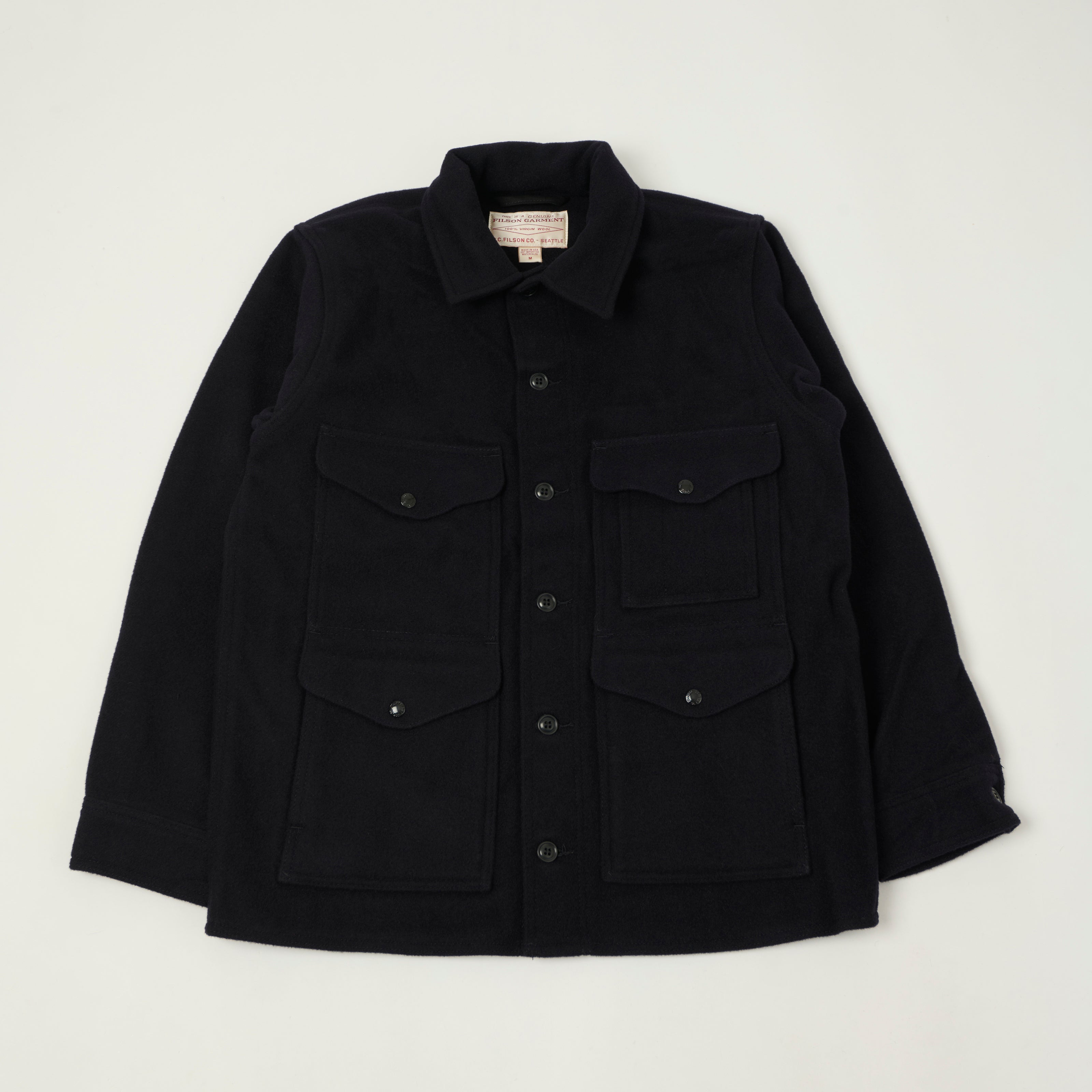 Filson Mackinaw Wool Cruiser Jacket - Dark Navy