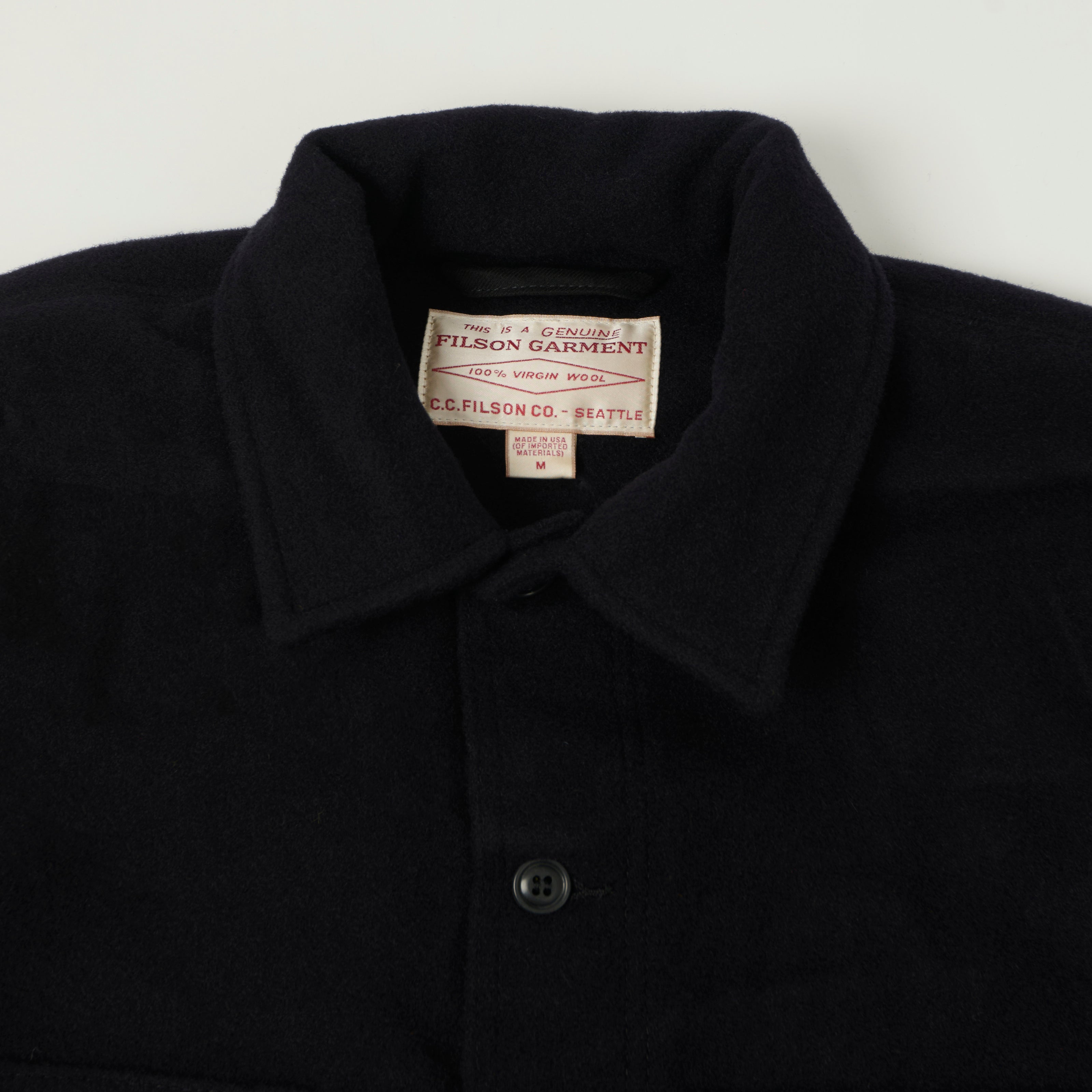 Filson Mackinaw Wool Cruiser Jacket - Dark Navy