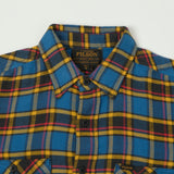Filson 'The Rangeland' Flannel Shirt - Blue/Yellow