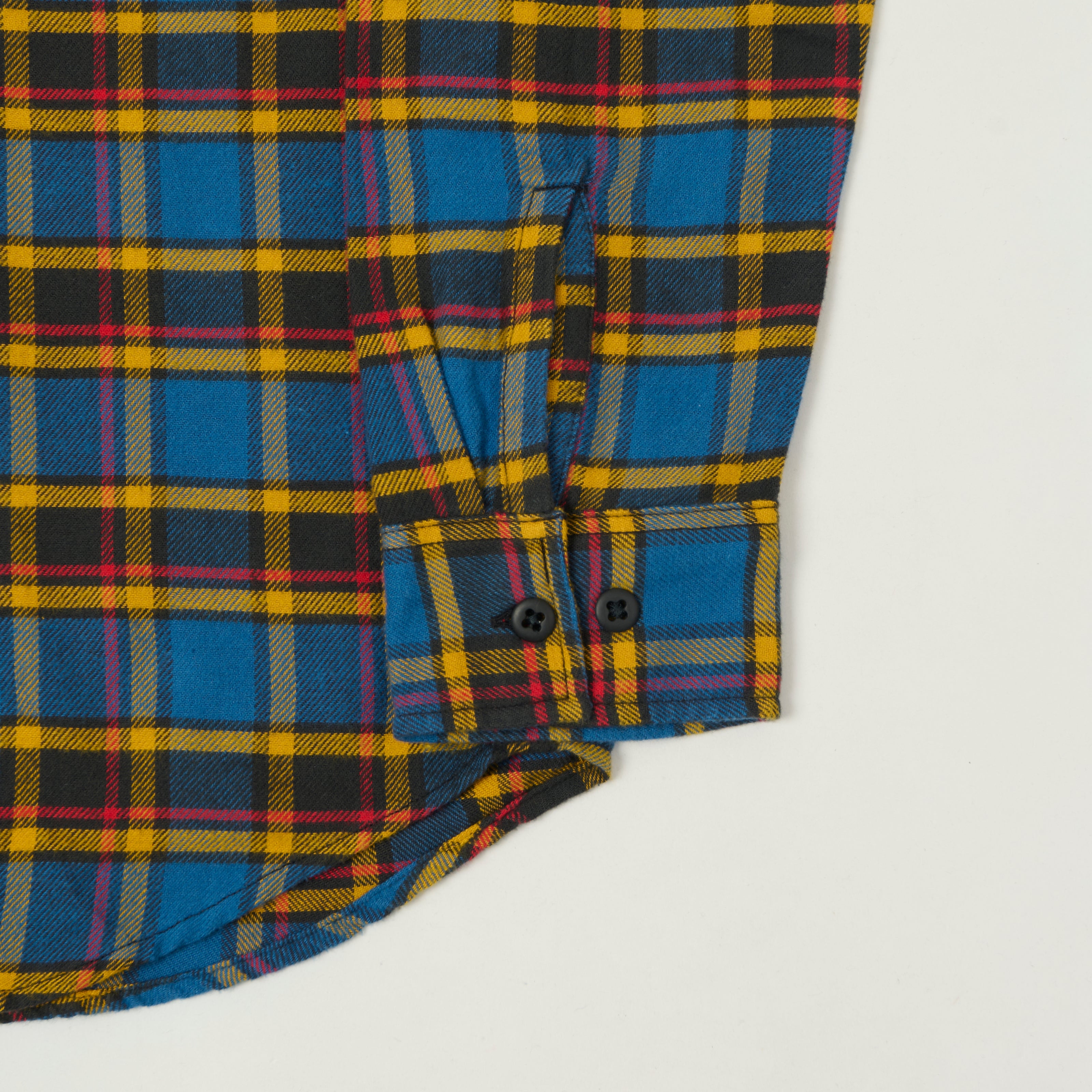 Filson 'The Rangeland' Flannel Shirt - Blue/Yellow