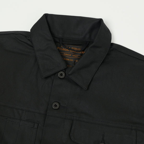 Filson Tin Cloth Short Lined Cruiser Jacket - Black