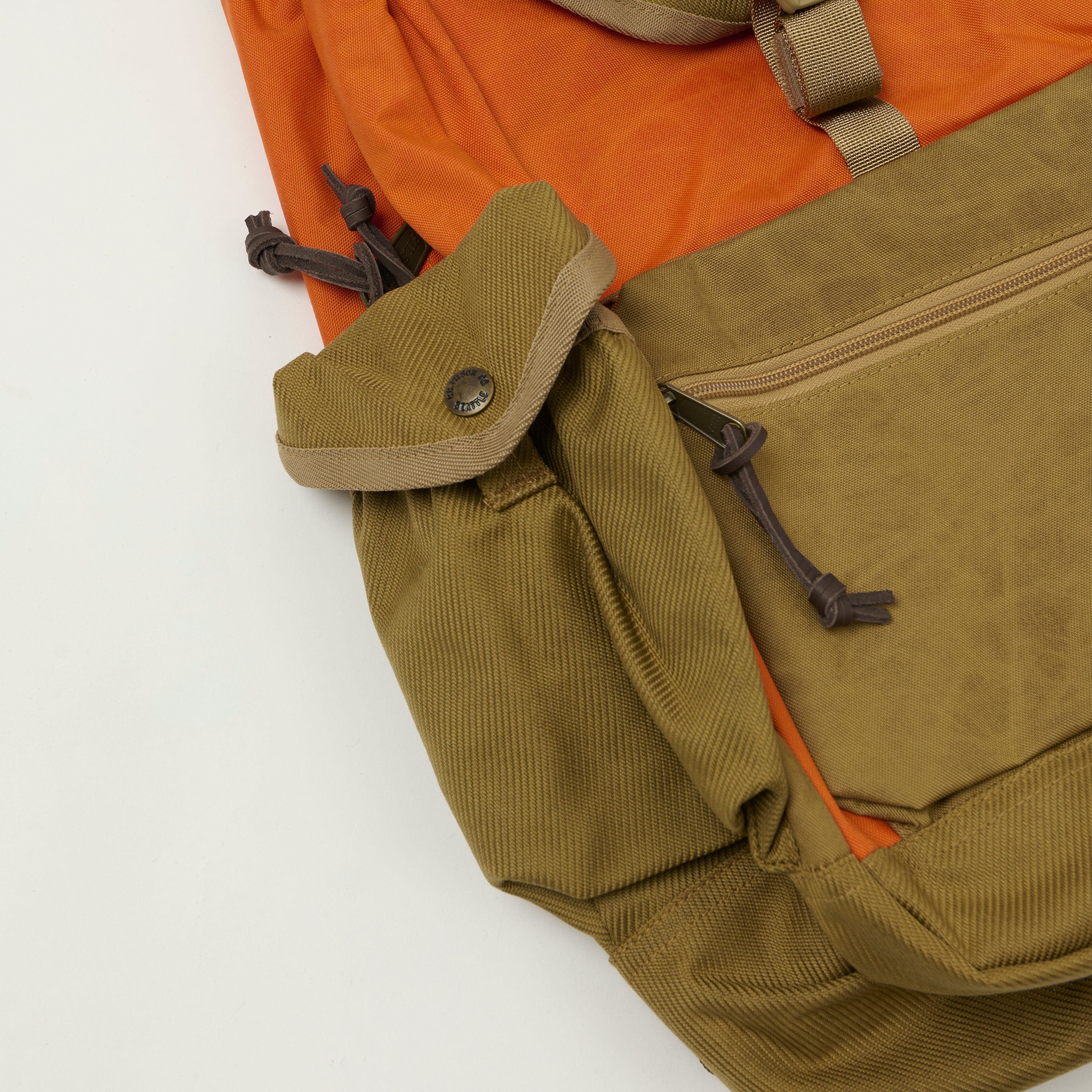 Filson Cordura 'Surveyor' Backpack - Dark Tan/Flame