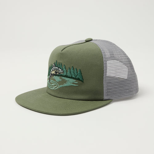 Filson 'Trout' Mesh Trucker Cap - Dusty Pine