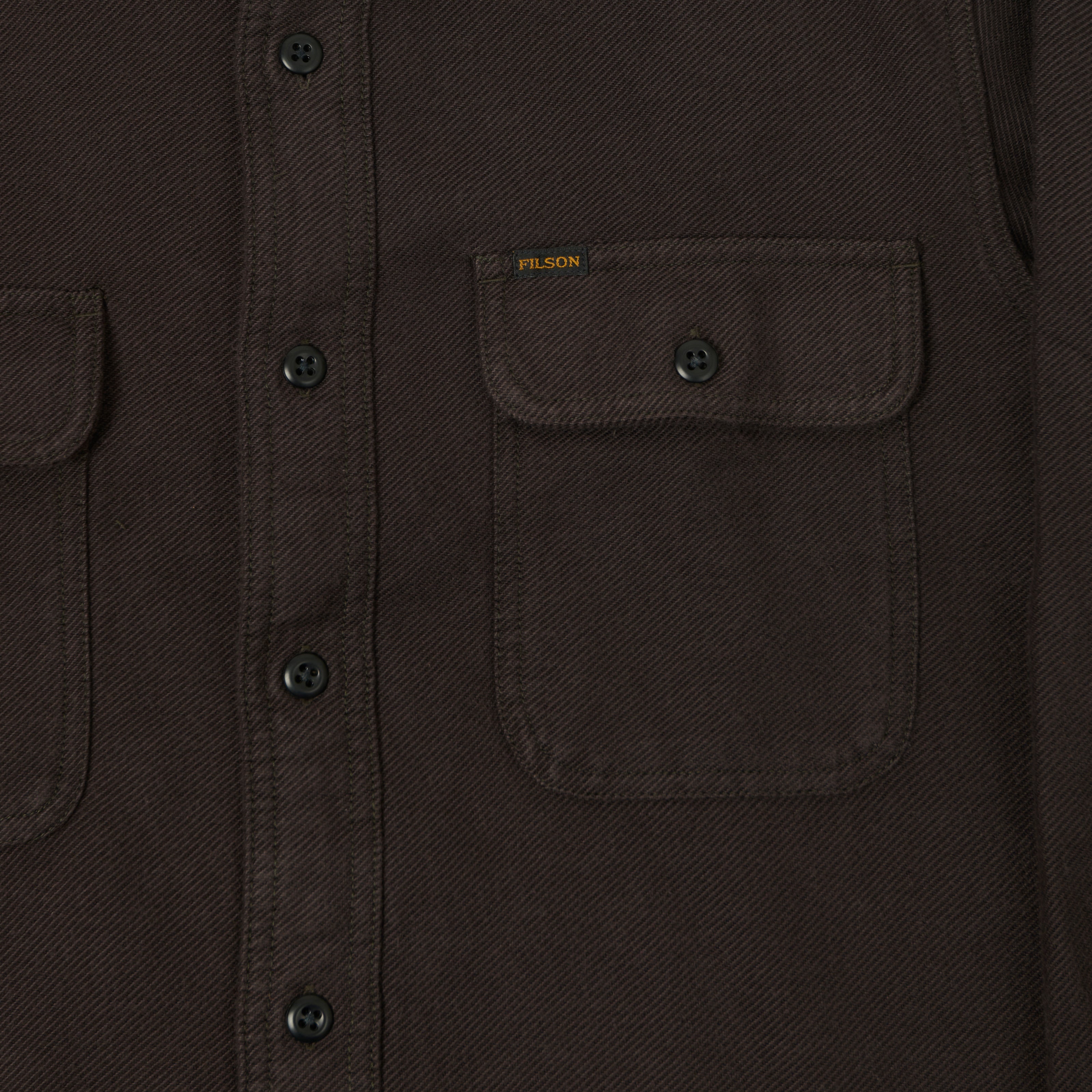 Filson Vintage Flannel Work Shirt - Charcoal