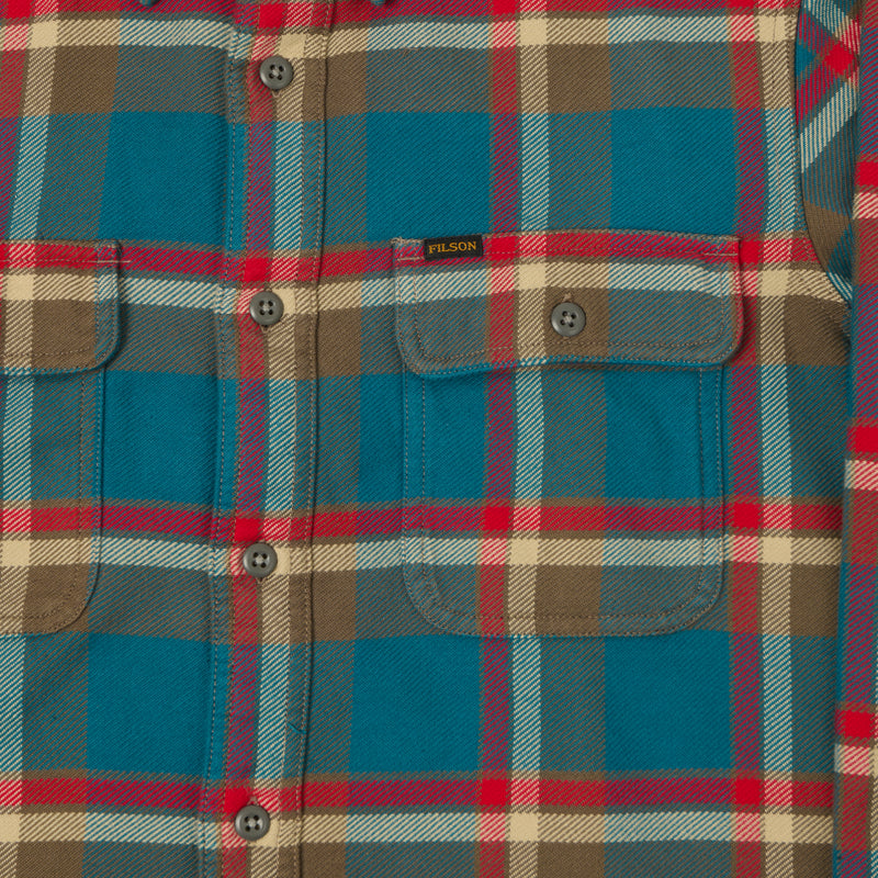 Filson Vintage Flannel Work Shirt - Blue/Grey/Multi