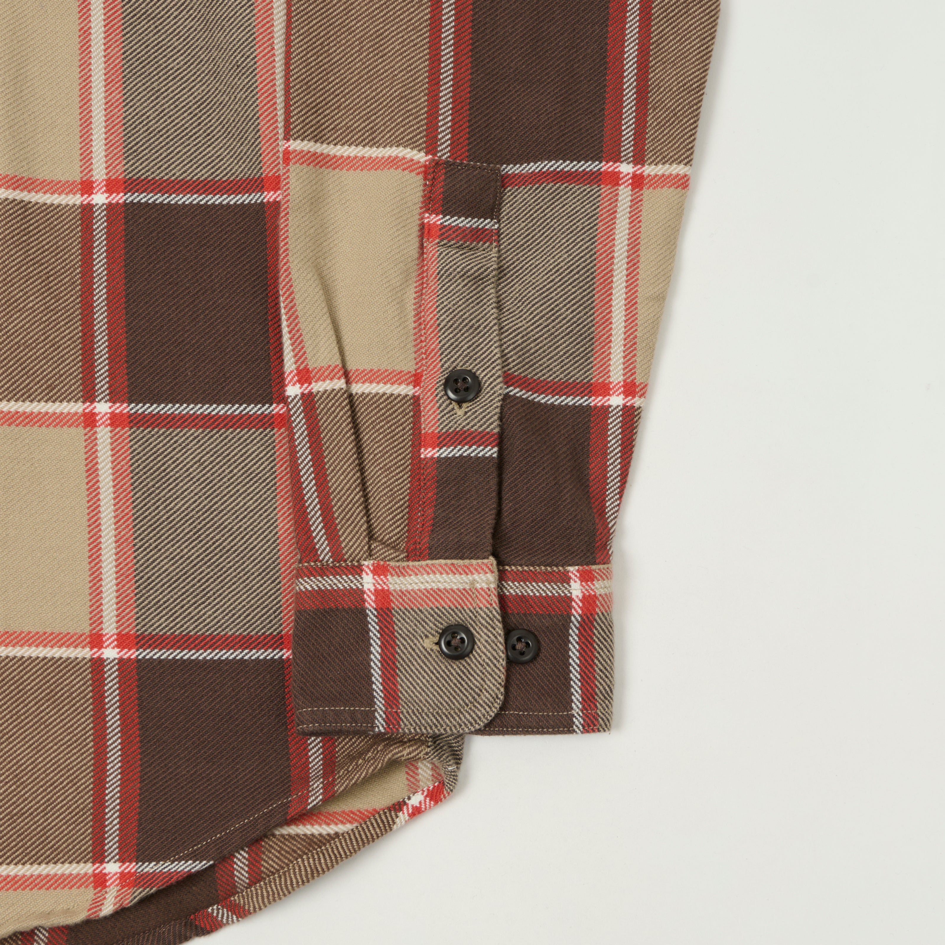 Filson Vintage Flannel Work Shirt - Tan/Orange