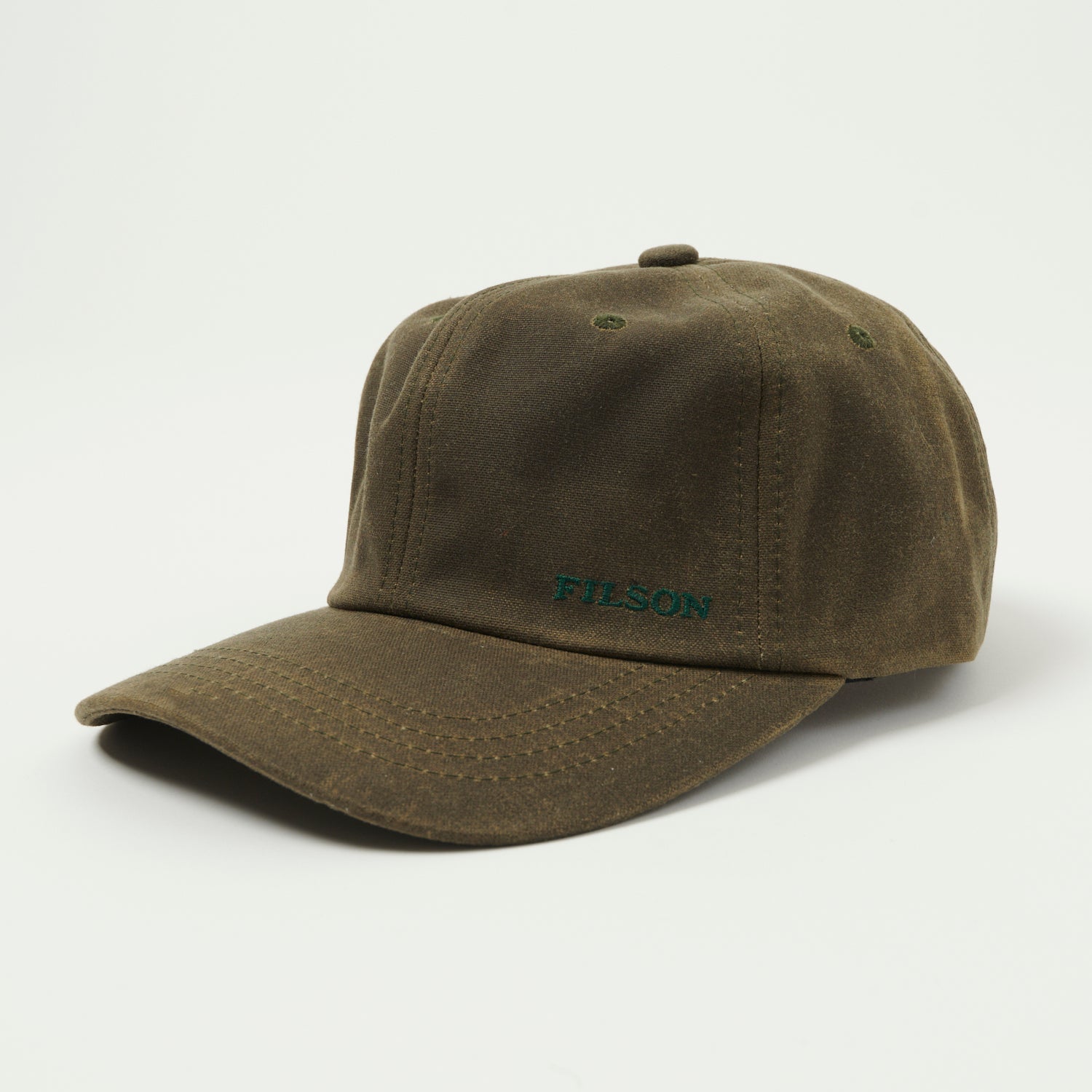 Filson Tin Cloth Low-Profile Logger Cap - Otter Green