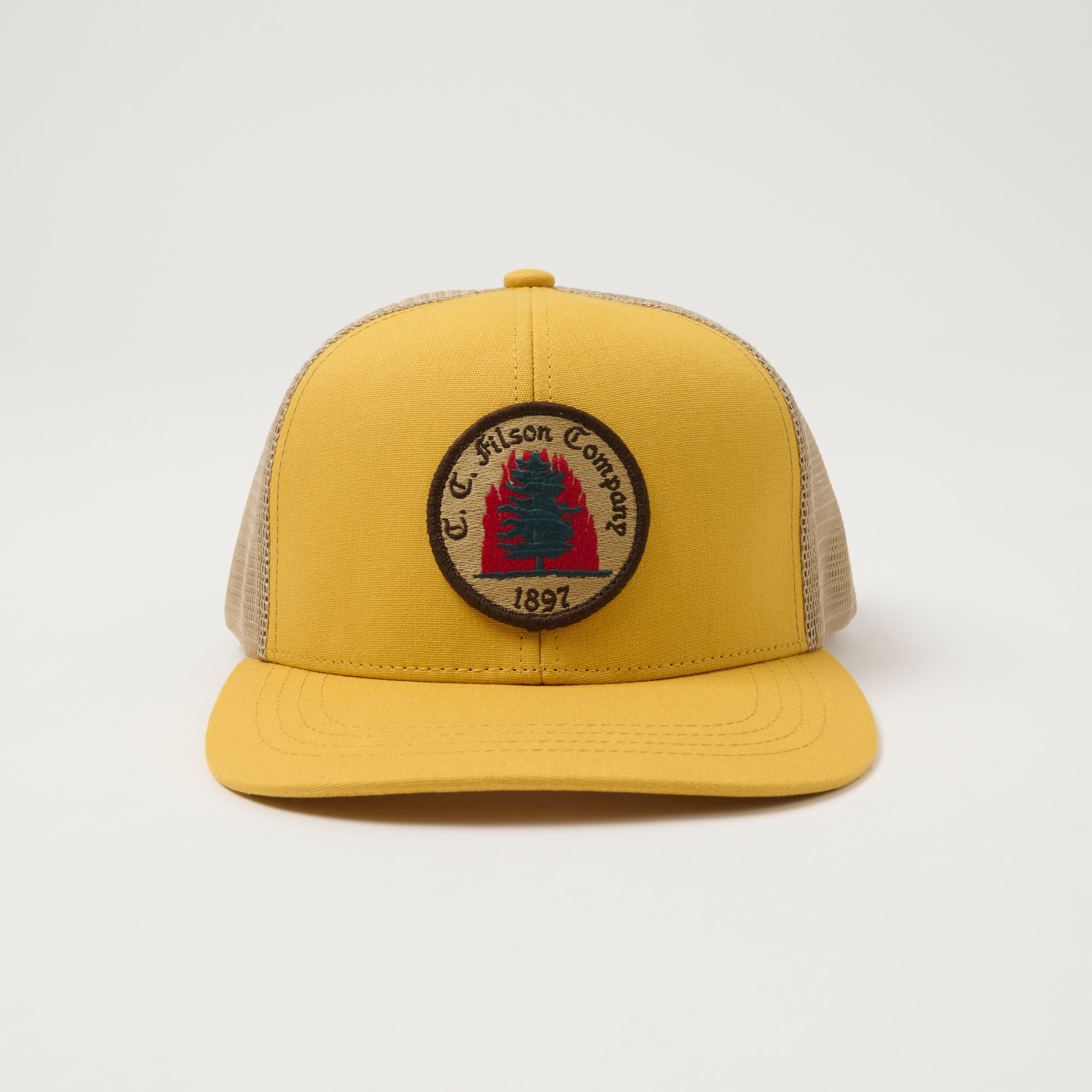 Filson 'Wildfire' Logger Mesh Trucker Cap - Vintage Gold