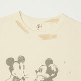 Flea-T 1950s 'Mono Mickey Evolution' Short Sleeve T-Shirt - White