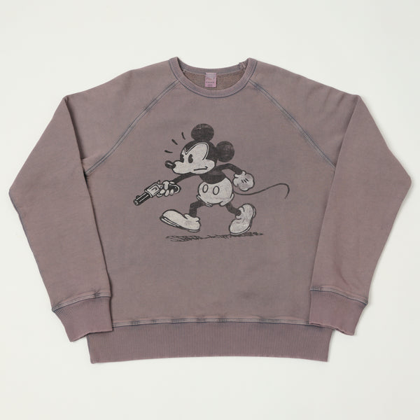 Flea-T 1950s Raglan 'Rebel Mickey' Sweatshirt - Navy