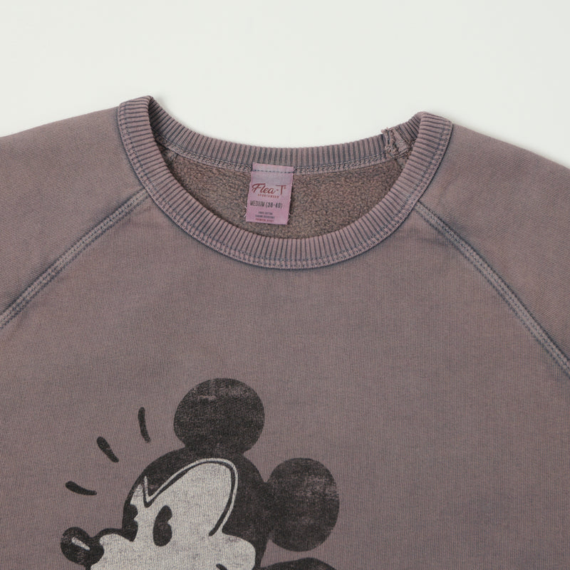 Flea-T 1950s Raglan 'Rebel Mickey' Sweatshirt - Navy