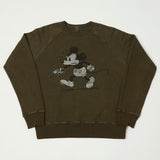 Flea-T 1950s Raglan 'Rebel Mickey' Sweatshirt - Brown