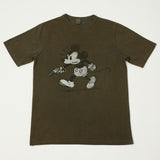 Flea-T 1950s 'Rebel Mickey' Short Sleeve T-Shirt - Brown