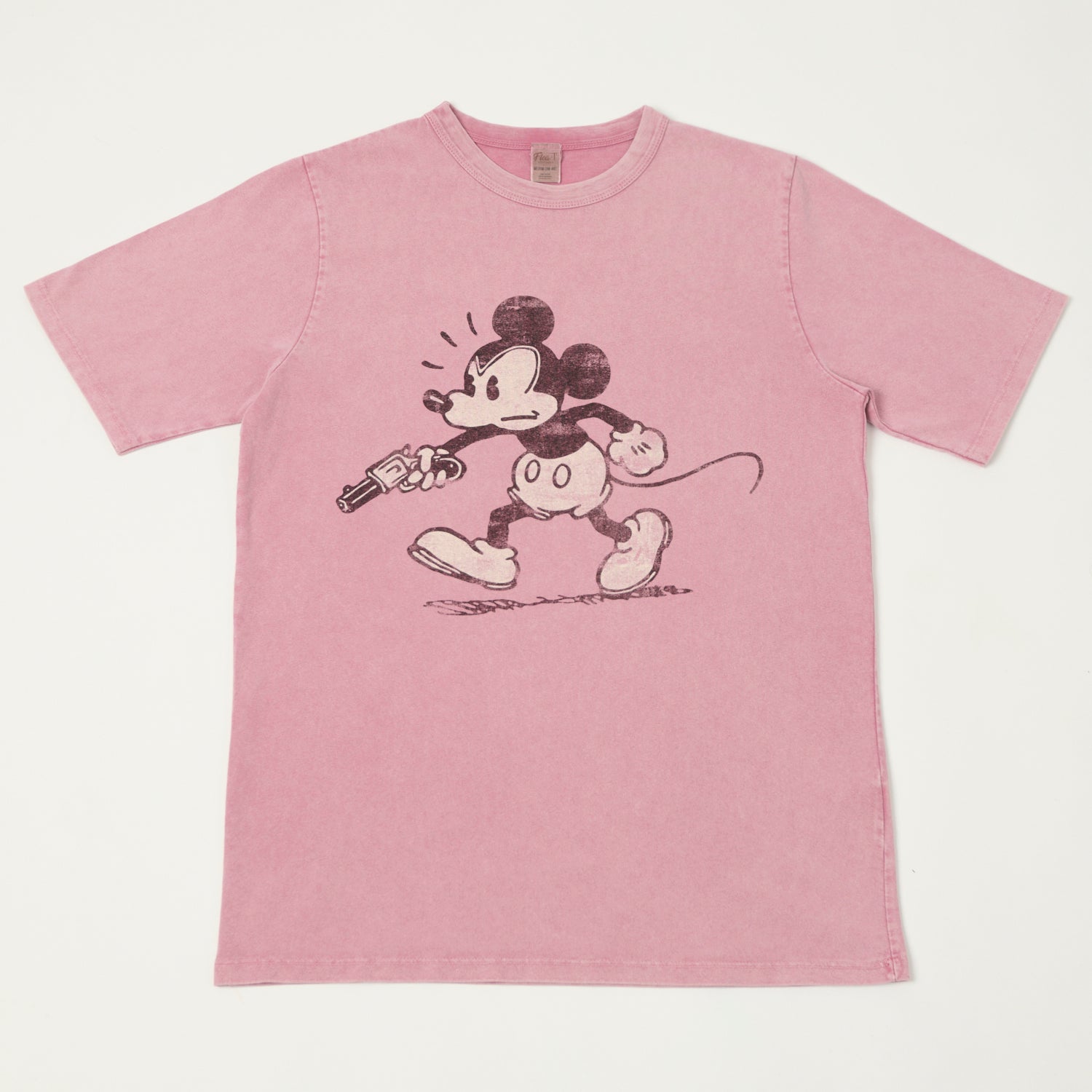 Flea-T 1950s 'Rebel Mickey' T-Shirt - Pink