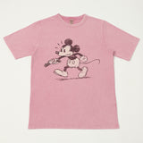 Flea-T 1950s 'Rebel Mickey' Short Sleeve T-Shirt - Pink