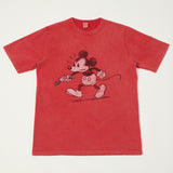 Flea-T 1950s 'Rebel Mickey' Short Sleeve T-Shirt - Red