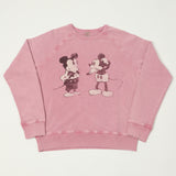 Flea-T 1950s Raglan 'Mickey Evolution' Sweatshirt - Pink