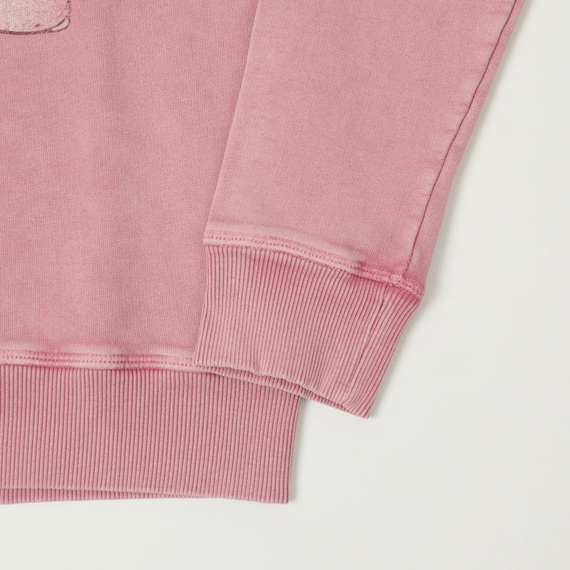 Flea-T 1950s Raglan 'Mickey Evolution' Sweatshirt - Pink