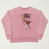 Flea-T 1950s Raglan 'Dippy Dawg' Sweatshirt - Pink