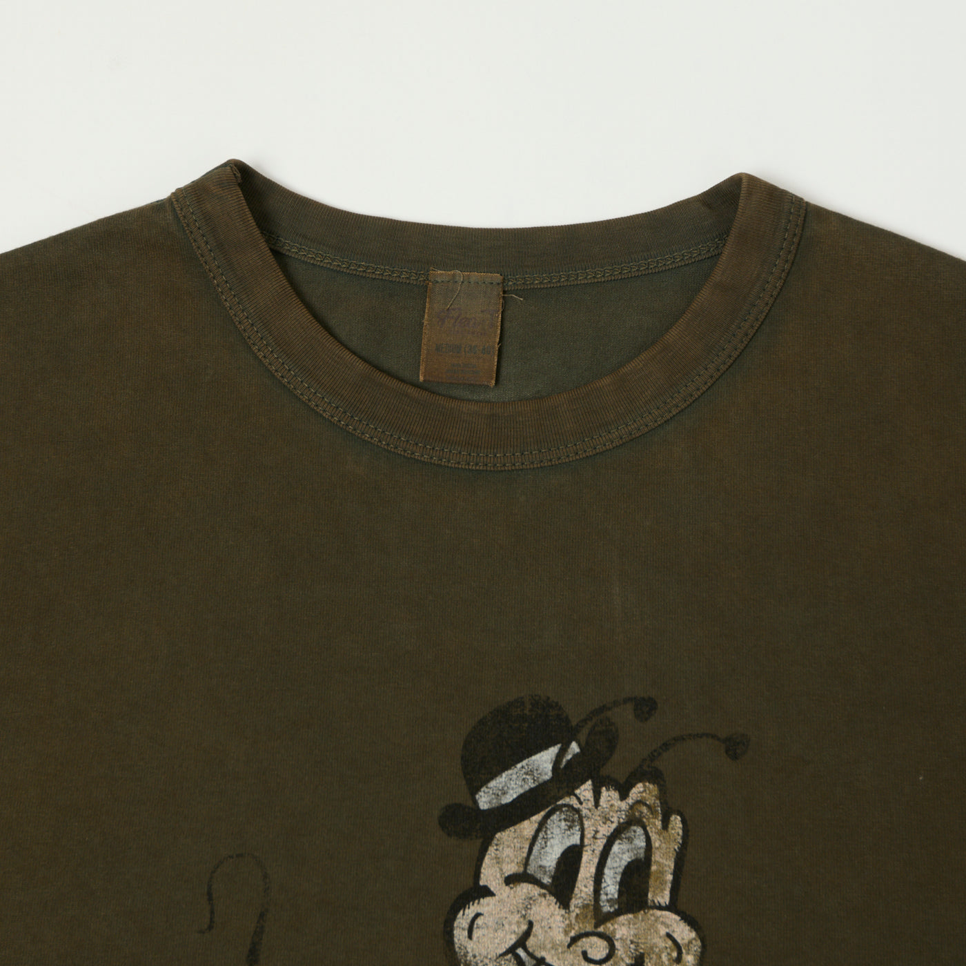 Flea-T 1950s 'Macho Mr. Flea' T-Shirt - Brown