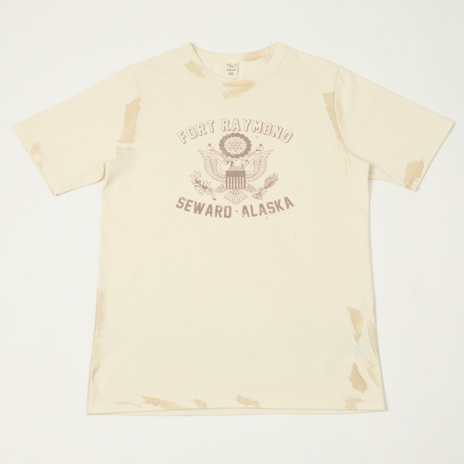 Flea-T 1950s 'Fort Raymond' T-Shirt - White