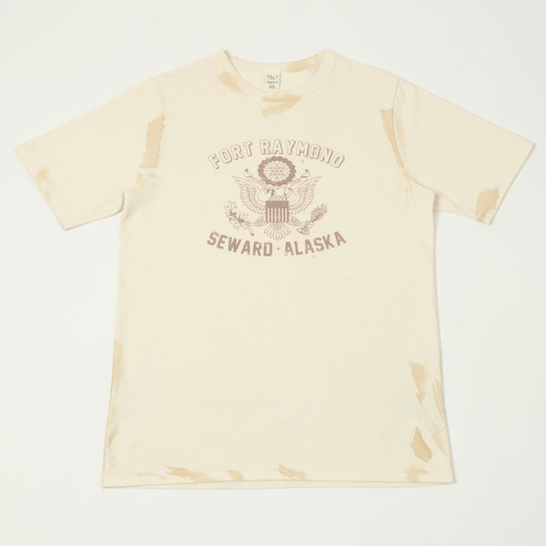 Flea-T 1950s 'Fort Raymond' Short Sleeve T-Shirt - White