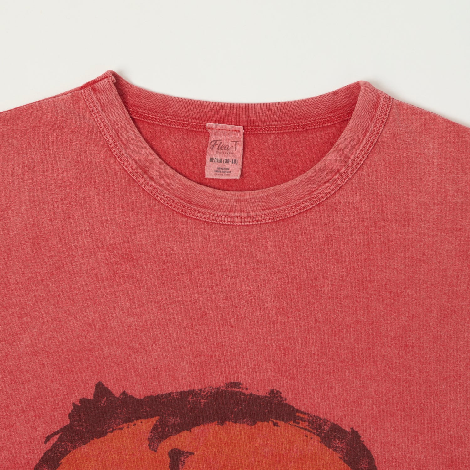 Flea-T 1950s 'good guy' T-Shirt - Red