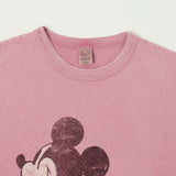 Flea-T 1950s 'Behind Mickey' Short Sleeve T-Shirt - Pink