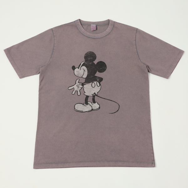 Flea-T 1950s 'Behind Mickey' Short Sleeve T-Shirt - Navy