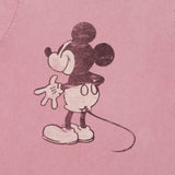 Flea-T 1950s 'Behind Mickey' Short Sleeve T-Shirt - Pink