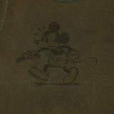 Flea-T 1950s 'Mono Rebel Mickey' Short Sleeve T-Shirt - Brown