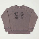 Flea-T 1950s Raglan 'Mono Mickey Evolution' Sweatshirt - Navy