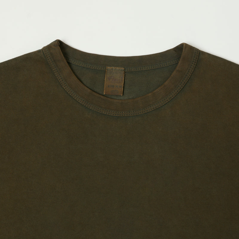 Flea-T 1950s Garment Dyed T-Shirt - Brown