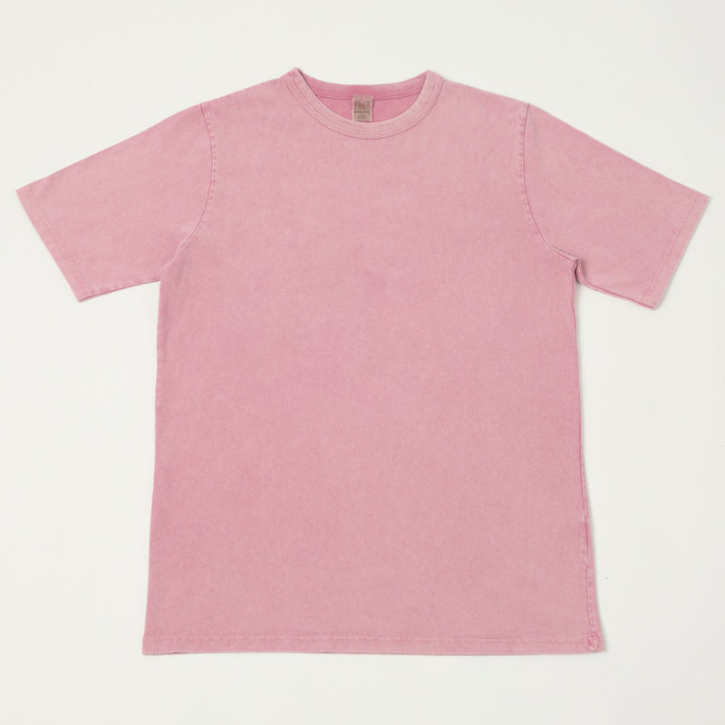 Flea-T 1950s Garment Dyed T-Shirt - Pink