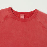 Flea-T 1950s Raglan Plain Sweatshirt - Red